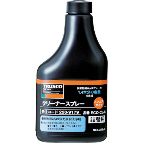 ＴＲＵＳＣＯ　αクリーナーノンガススプレー　替ボトル　３５０ｍｌ ECO-CL-C