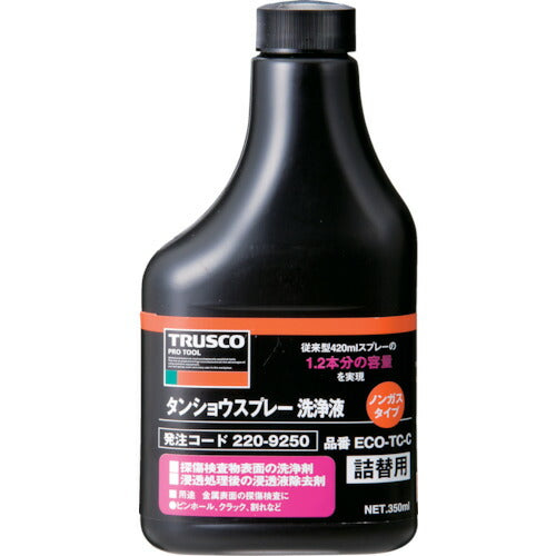 ＴＲＵＳＣＯ　αタンショウノンガスタイプ　洗浄液替ボトル　３５０ｍｌ ECO-TC-C