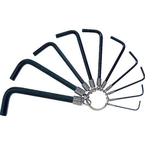 【取寄品】 ＴＲＵＳＣＯ リング式六角棒レンチセット １０本組 インチ目 GR10-11638 【送料都度見積】