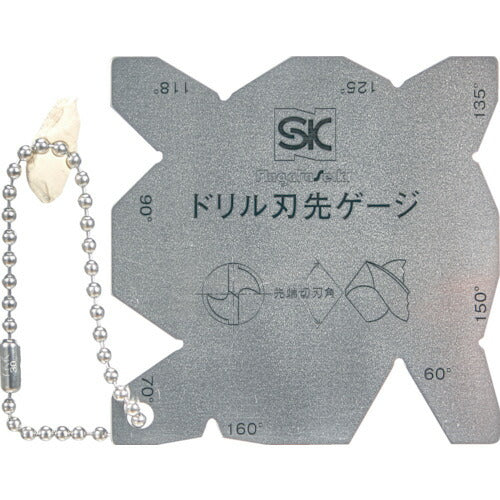 ＴＲＵＳＣＯ ドリル刃先ゲージ TG-A