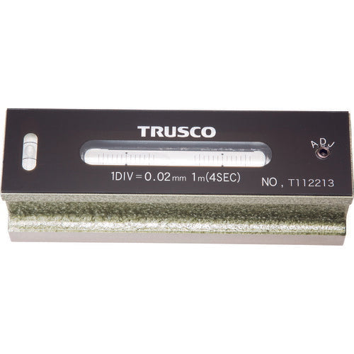 ＴＲＵＳＣＯ 平形精密水準器 Ｂ級 寸法１５０ 感度０．０２ TFL-B1502