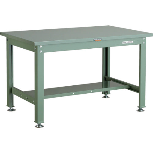 ＴＲＵＳＣＯ　中荷重作業台（１２００ｋｇ）ＨＷ型　１２００Ｘ７５０ＸＨ７４０　基本タイプ　グリーン色　緑 SHW-1200(GN)
