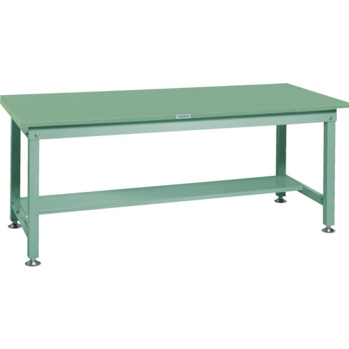 ＴＲＵＳＣＯ　中荷重作業台（１２００ｋｇ）ＨＷ型　１５００Ｘ７５０ＸＨ７４０　基本タイプ　グリーン色　緑 SHW-1500(GN)