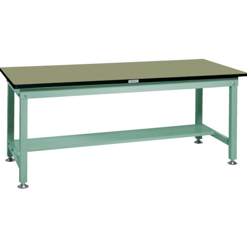 ＴＲＵＳＣＯ　中荷重作業台（１２００ｋｇ）ＨＷ型　１８００Ｘ７５０ＸＨ７４０　基本タイプ　グリーン色　緑 RHW-1800(GN)