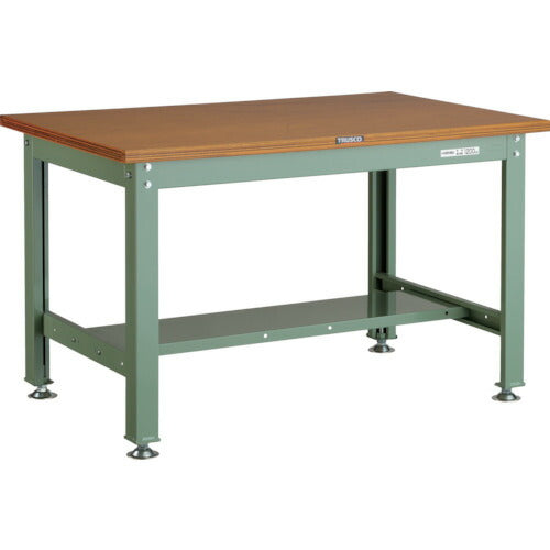 ＴＲＵＳＣＯ　中荷重作業台（１２００ｋｇ）ＨＷ型　１２００Ｘ９００ＸＨ７４０　基本タイプ　グリーン色　緑 HW-1209(GN)