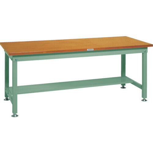 ＴＲＵＳＣＯ　中荷重作業台（１２００ｋｇ）ＨＷ型　１５００Ｘ９００ＸＨ７４０　基本タイプ　グリーン色　緑 HW-1509(GN)