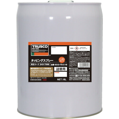 ＴＲＵＳＣＯ　αタッピングオイル　難削材用　１８Ｌ ECO-TS-C18