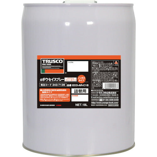 ＴＲＵＳＣＯ　αボウセイ油　１８Ｌ ECO-AR-C18