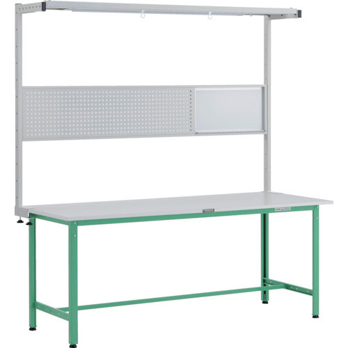 ＴＲＵＳＣＯ　軽荷重作業台（３００ｋｇ）ＡＥ型　１８００Ｘ７５０ＸＨ１９４８（全高）　ツールハンガーフルセット付　ヤンググリーン色 RAE-1800THFS YG