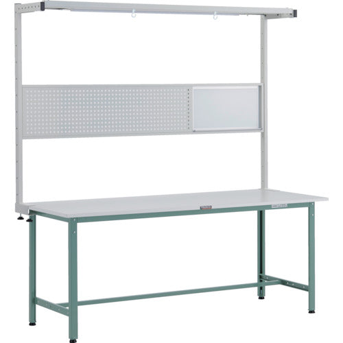 ＴＲＵＳＣＯ　軽荷重作業台（３００ｋｇ）ＡＥ型　１８００Ｘ６００ＸＨ１９４８（全高）　ツールハンガーフルセット付　グリーン色 RAE-1860THFS