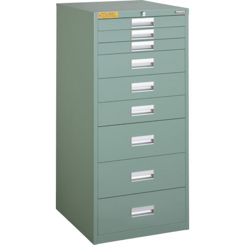 ＴＲＵＳＣＯ　ＬＶＥ型キャビネット　５００×５５０×Ｈ１１００　引出９段 LVE-1104