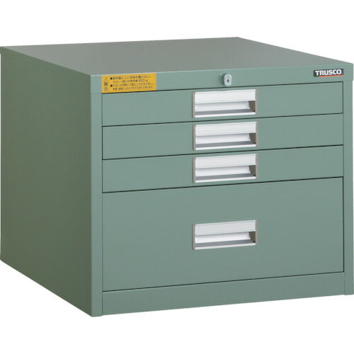 ＴＲＵＳＣＯ　ＬＶＥ型キャビネット　５００Ｘ５５０ＸＨ４２０　引出４段 LVE-421