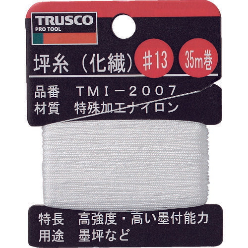 ＴＲＵＳＣＯ 坪糸（化繊） ＃１３ ３５ｍ巻 TMI-2007