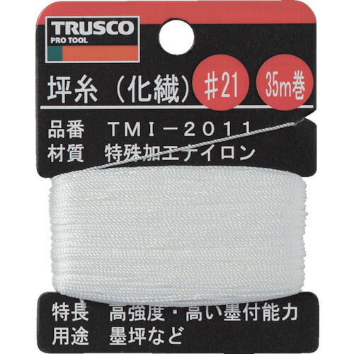 ＴＲＵＳＣＯ 坪糸（化繊） ＃２１ ３５ｍ巻 TMI-2011