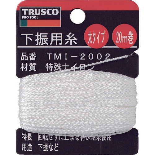 ＴＲＵＳＣＯ 下げ振り用糸 太２０ｍ巻き 線径１．２０ｍｍ TMI-2002