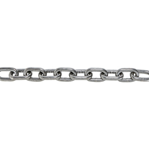【送料都度見積】ＴＲＵＳＣＯ　ＪＩＳ　Ｆ２１０６第一種規格相当　ショートリンクチェーン　スチール　磨き　線径１１ｍｍ×長さ１．１Ｍ～２．０Ｍ TIC-11-SH-M-2C