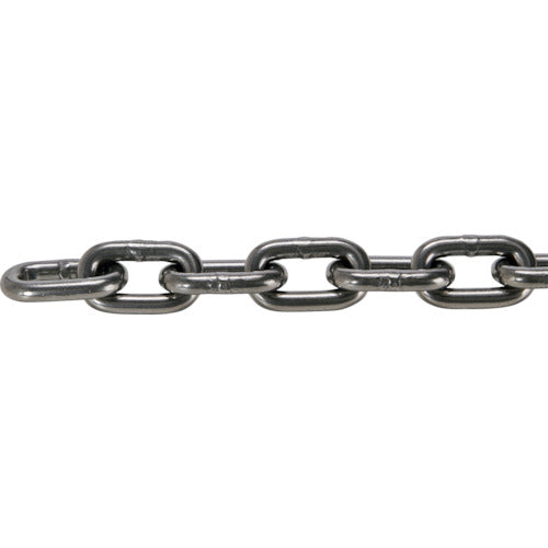 【取寄品】 ＴＲＵＳＣＯ ＪＩＳ Ｆ２１０６第一種規格相当 ロングリンクチェーン スチール 磨き 線径６ｍｍ×長さ０．１Ｍ～１．０Ｍ TIC-6-LG-M-1C 【送料都度見積】
