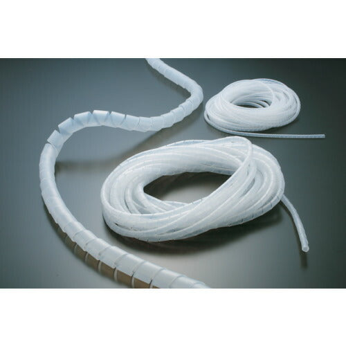 ＴＲＵＳＣＯ　スパイラルチューブ　１０ｍ　結束径Φ１２．０～３５．０　白 TSP15W