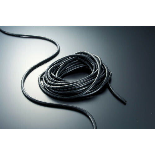 ＴＲＵＳＣＯ　スパイラルチューブ　１０ｍ　結束径Φ１．５～１０．０　黒 TSP3BK