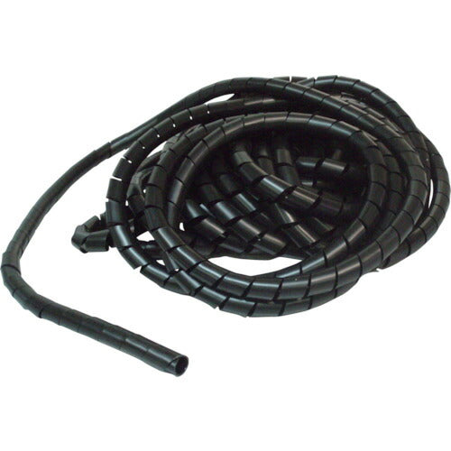 ＴＲＵＳＣＯ　スパイラルチューブ　１０ｍ　結束径Φ１５．０～５０．０　黒 TSP19BK