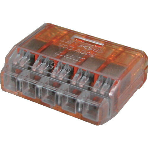 ＴＲＵＳＣＯ　差込形電線コネクタ極数５　（７個入） T-QL-5