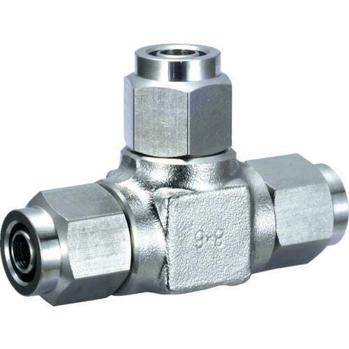ＴＲＵＳＣＯ　ＳＵＳユニオンティ　適用チューブ径６Ｘ４ TS6-00UT