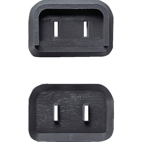 ＴＲＵＳＣＯ　プラグ安全カバー２Ｐスイングプラグ用　５０Ｐ入　ブラック PL2LCAP-50P-BK