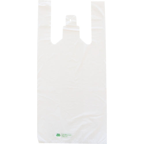 ＴＲＵＳＣＯ バイオマスプラスチック配合レジ袋 ８／２５号 （３４０Ｘ２５０ｍｍ）乳白 １００枚入 BSB8-25-W