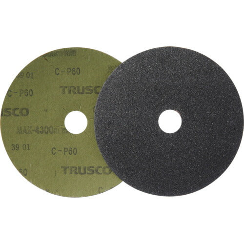 ＴＲＵＳＣＯ　ディスクペーパー６型　Φ１５０Ｘ２２．２　＃６０　（１０枚入） TG6-60
