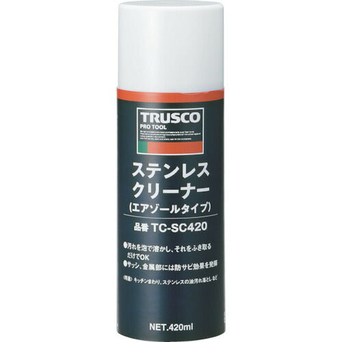 ＴＲＵＳＣＯ　ステンレスクリーナー　４２０ｍｌ TC-SC420