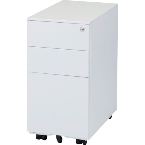 【取寄品】 ＴＲＵＳＣＯ スリムワゴン ３００Ｘ５００Ｘ６００ ホワイト TSW356-W 【送料都度見積】