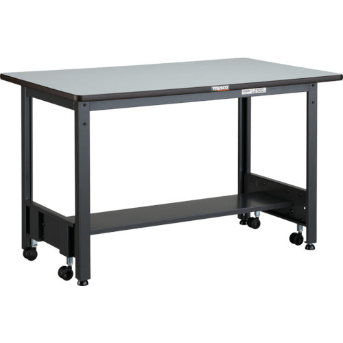 ＴＲＵＳＣＯ　中荷重作業台（５００ｋｇ）ＣＦＷ型　９００Ｘ６００ＸＨ７４０　基本タイプ　ダークグレー色 CFWR-0960