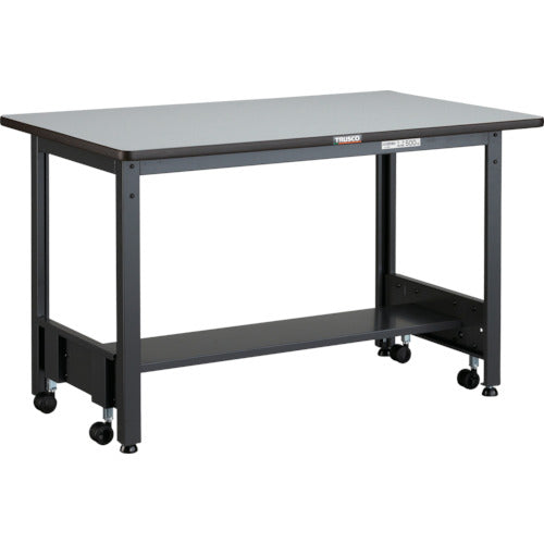 ＴＲＵＳＣＯ　中荷重作業台（５００ｋｇ）ＣＦＷ型　１２００Ｘ７５０ＸＨ７４０　基本タイプ　ダークグレー色 CFWP-1275
