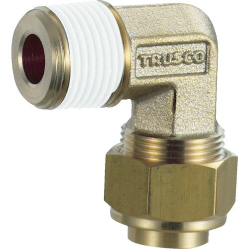 ＴＲＵＳＣＯ　配管継手　クイックシール継手　インサートレスエルボ　Φ１０　呼びＲ１／４ TSA-10-02L
