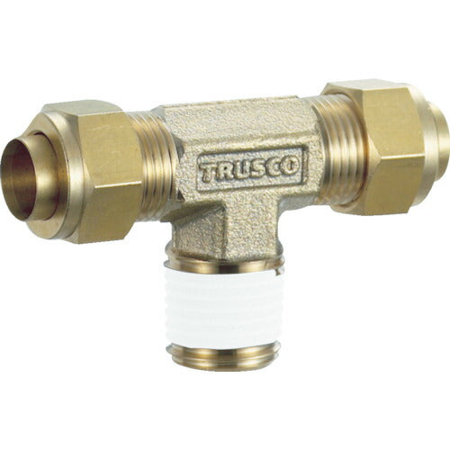 ＴＲＵＳＣＯ　配管継手　クイックシール継手　インサートレスチーズ　Φ１０　呼びＲ１／４ TSA-10-02T