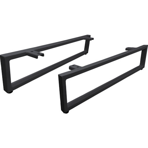 【取寄品】 ＴＲＵＳＣＯ スクエアテーブル用脚部 ５８０×１３０ ブラック TSREG-BK 【送料都度見積】