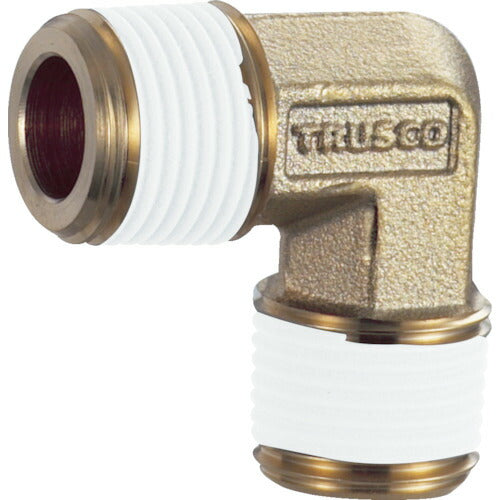 ＴＲＵＳＣＯ ねじ込み継手 エルボ Ｒ１／４ＸＲ１／４ TN-02L
