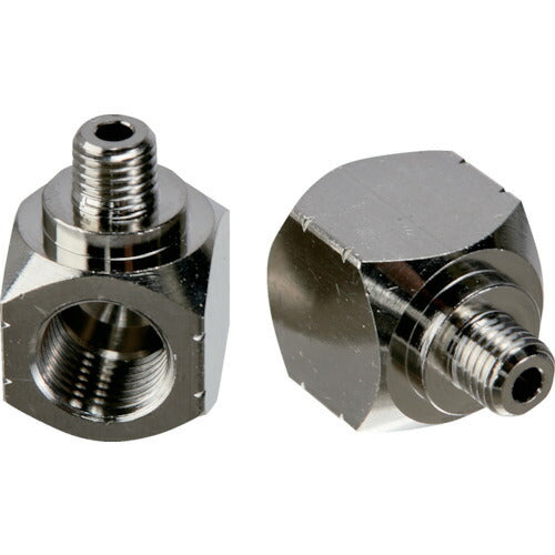ＴＲＵＳＣＯ　Ｌ型グリスニップル用変換継手　Ｍ６ｘ０．７５　２個入 TGN-NPL2