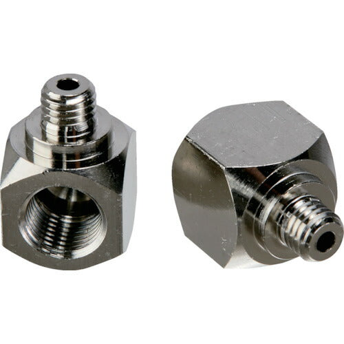 ＴＲＵＳＣＯ　Ｌ型グリスニップル用変換継手　Ｕ１／４ｘ２８　２個入 TGN-NPL3