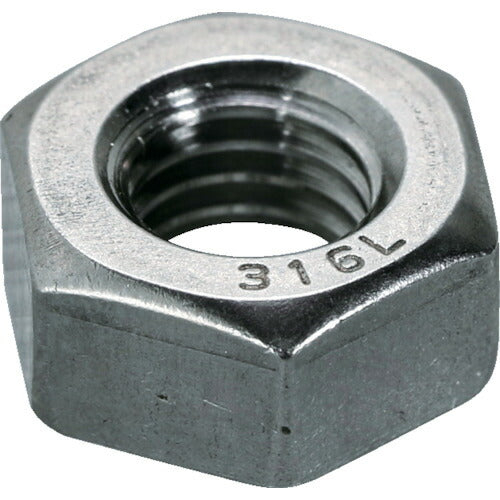 ＴＲＵＳＣＯ　六角ナット１種　ＳＵＳ３１６Ｌ　Ｍ３×０．５　２０個入（ステンレス） B132-0003