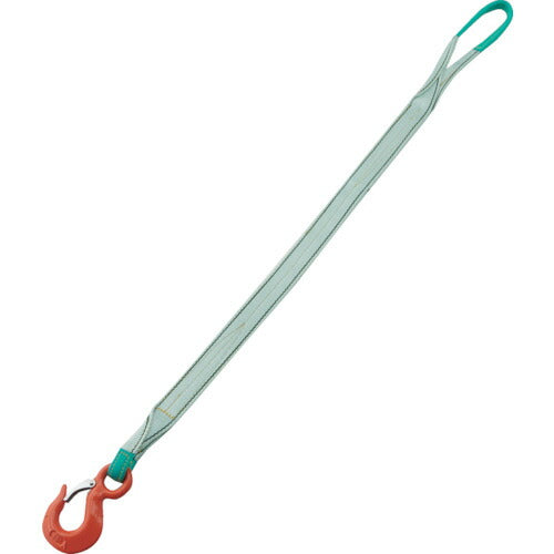 ＴＲＵＳＣＯ　１本吊ベルトスリングセット　５０ｍｍ幅Ｘ１．５ｍ　最大使用荷重２ｔ TPSH50-1P15