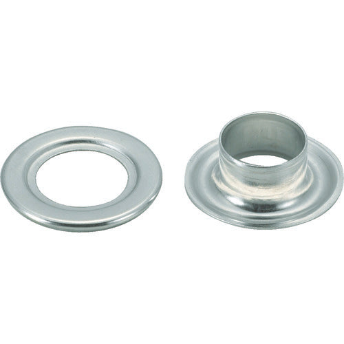 ＴＲＵＳＣＯ　両面ハトメ　アルミ　１０ｍｍ　２００組入　　（円筒ケース入） THP-A10
