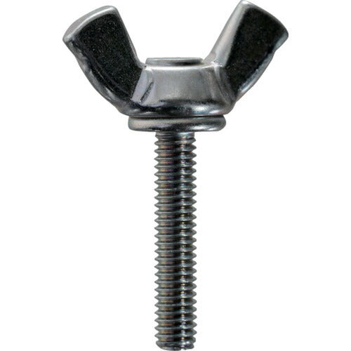 【取寄品】 ＴＲＵＳＣＯ 冷間蝶ボルト ２種 三価白 ５Ｘ１０ １００本入 ヘキサゴンパック S082-0510 【送料都度見積】