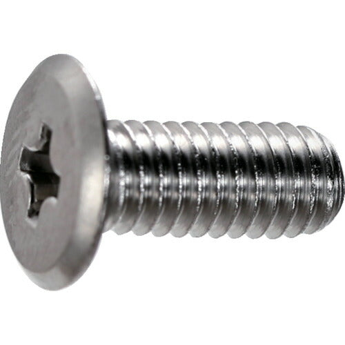 【取寄品】 ＴＲＵＳＣＯ 十字穴付スリムヘッド小ねじ ステンレス 全ネジ Ｍ４×１０ ５４０本入 ヘキサゴンパック S010-0410 【送料都度見積】