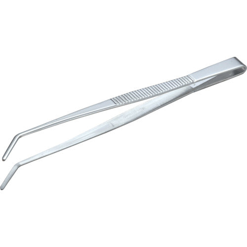 ＴＲＵＳＣＯ　ステンレス製ピンセット　１８０ｍｍ　曲ギザ付 TSP-38