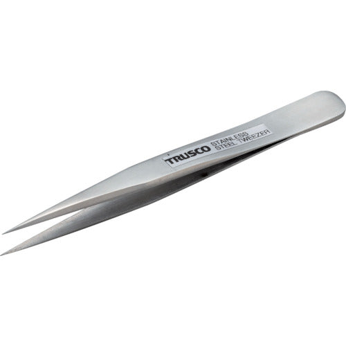 ＴＲＵＳＣＯ　高精度ステンレス製ピンセット　１１０ｍｍ　先細小型 TSP-73