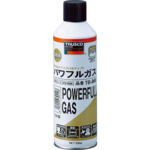 ＴＲＵＳＣＯ　パワフルトーチ　替ガスボンベ　寒冷地対応品 TB-860