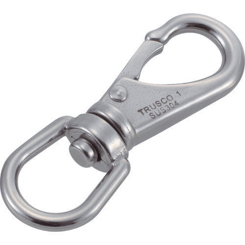 ＴＲＵＳＣＯ　スイベルスナップ　ステンレス製　線径Φ５×開口９ｍｍ　（２個入） TSS-1