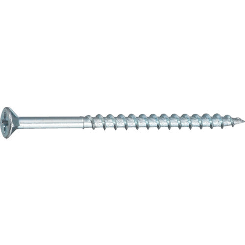 ＴＲＵＳＣＯ　コーススレッドスクリュー　フレキ頭　ユニクロ　Ｍ３．８Ｘ５７　７５本入　全ネジ TKS-57FR