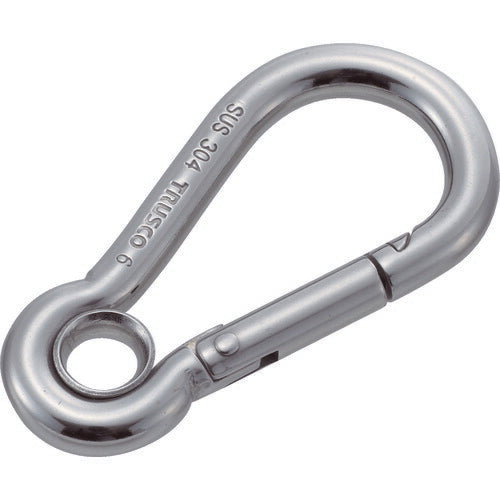 ＴＲＵＳＣＯ　ステンレススナップフック　Ａ型　線径Φ６×開口８ｍｍ　（２個入） TSF-6A